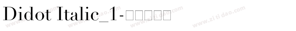 Didot Italic_1字体转换